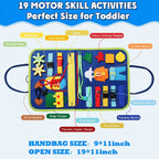 Toddler Montessori Busy Board Activities Education Toys Basic Dress Motor Skills Baby Travel Learning Toys For Christmas Gift