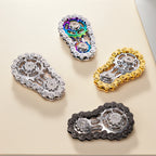Rainbow Fidget Spinner Zinc Alloy Mechanical Bike Chain Gear Sprocket Flywheel Silent Hand Spinner Iridescent Colorful Stress