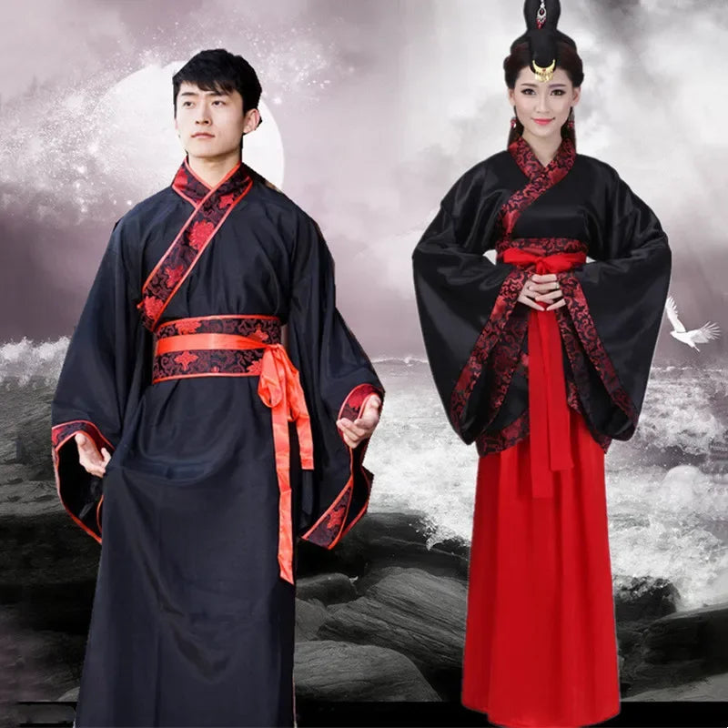 Vintage Tang Cosplay Man Clothing Costume Hanfu Men Suit Vestidos Stage Show Ancient Ladies Sets Chinese Couple Hanfu Women Set