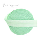 BRISTLEGRASS 2 5 10 Yard 5/8" 15mm Solid FOE Shiny Fold Over Elastic Spandex Satin Band Hair Tie Headband Dress Sewing Lace Trim