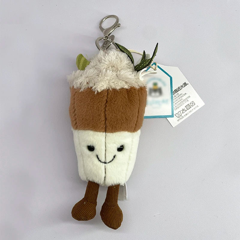 JC Golf ball plush keychain, grape keychain, jellyfish plush toy, hippopotamus, and plush elephant JC bag keychain