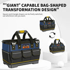 AIRAJ Multifunctional Tool Bags 1680D Oxford Cloth Electrician Bags Waterproof and Wear-Resistant High Capacity Storage Bags