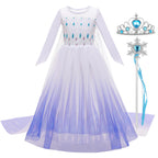 Girl Vestidos Costume Kid Dress Halloween Cosplay Children Birthday Carnival Party Dress Up 2-10 Year