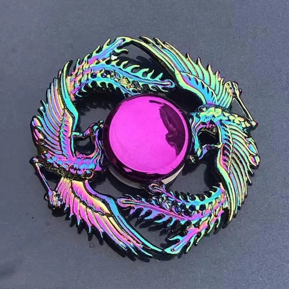 Dragon Wings Hand Spinner Alloy Low Noise Metal Rainbow Finger Spinner Anti-Anxiety High Speed Fingertip Gyro Birthday Gift