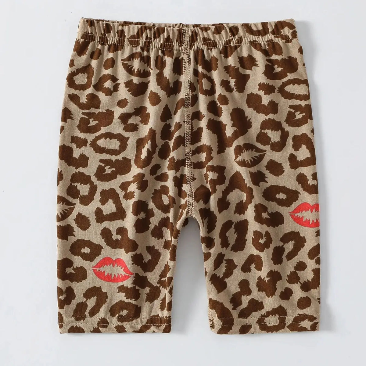 1/4/6 Pieces Girls' Seasonal Thin Sweet Cute Fashionable Printed Bottom Shorts Anti Gare Safety Pants Soft Leggings Home Pants
