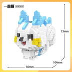 Pokemon Building Blocks Small Cartoon Mini Block Pikachu Charizard Eevee Mewtwo Anime Assemble Action Model Dolls Boys Toys