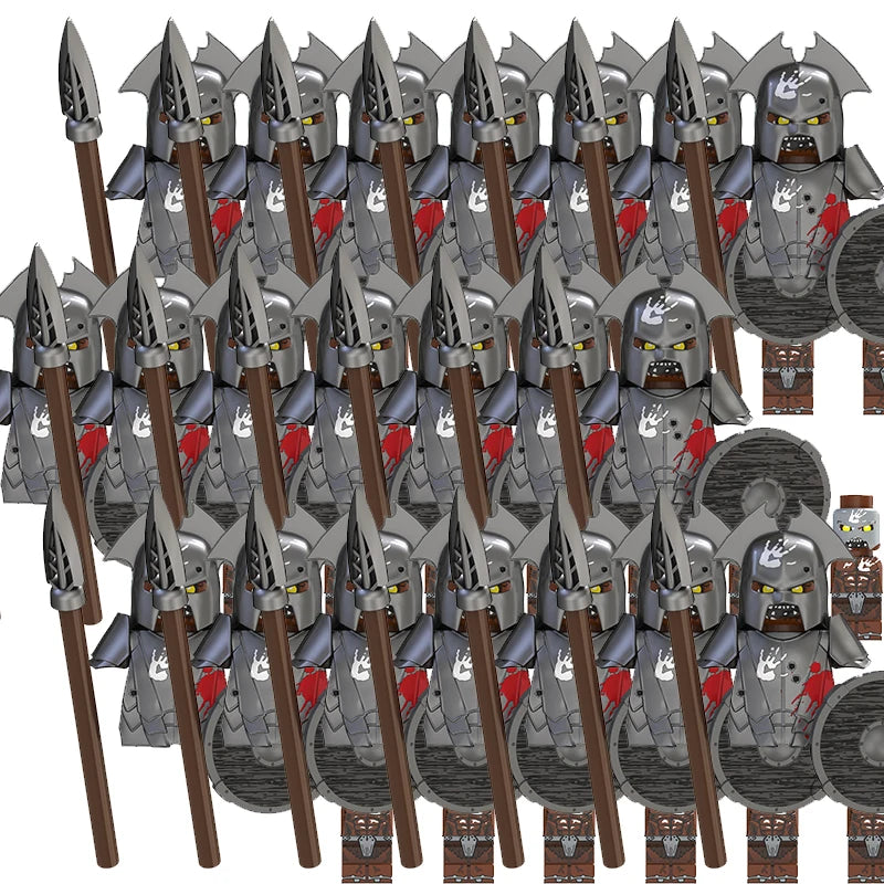 Medieval Movie Knights Building Blocks toys Lord Ring Figure Bricks Toy Christmas birthday gifts