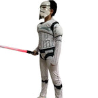 Boys' Black Warrior Costume Storm Trooper Darth Vader Anakin Skywalker Girl Wars Rey Cosplay party costume clothing cape mask