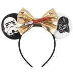 Nieuwste Mickey Mouse Oren Hoofdband Kid Adult Festival Party Pailletten Strik Haarband Vrouwen Baby Girl Party Haar Accessories