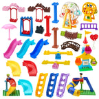 Big Building Blocks Slide Stair Swing Seesaw Ferris Wheel Series Compatible Duploe Large Brick Children Educational Toy Kid Gift