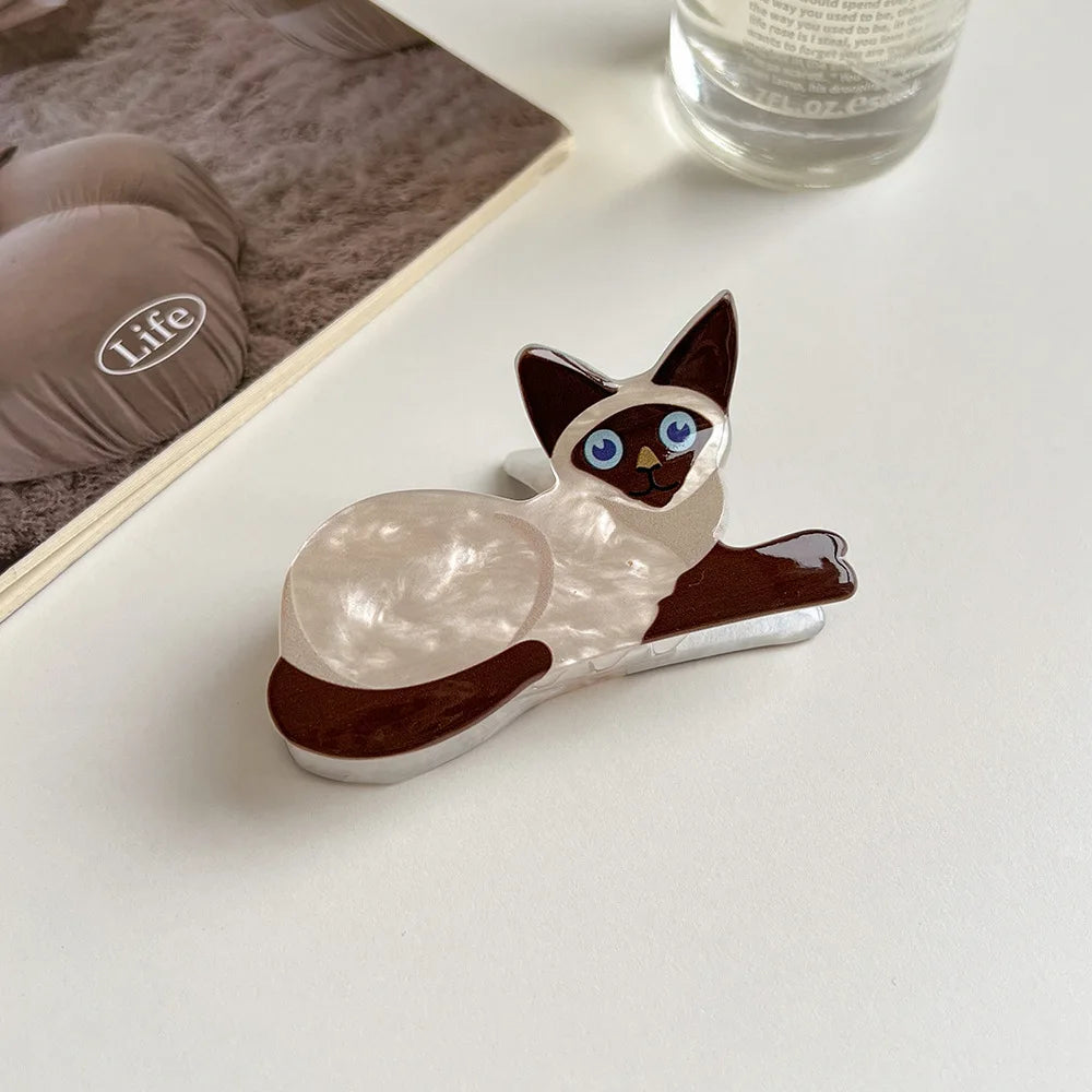 1/2/3/5pcs cat hairpin lady cute little hairpin short long hair hairpin for daughter lover girl school partner