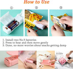 1pc Kitchen Handheld Snack Sealer, Plastic Bag Sealer For Freshness, Easy-To-Use Kitchen Gadge,Portable Sealer Packaging