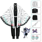 Anime Kimetsu No Yaiba Kamado Nezuko Cosplay Kostuum Kimono Demon Slayer Cosplay Pruiken Haren Halloween Carnaval Vrouwen Outfit