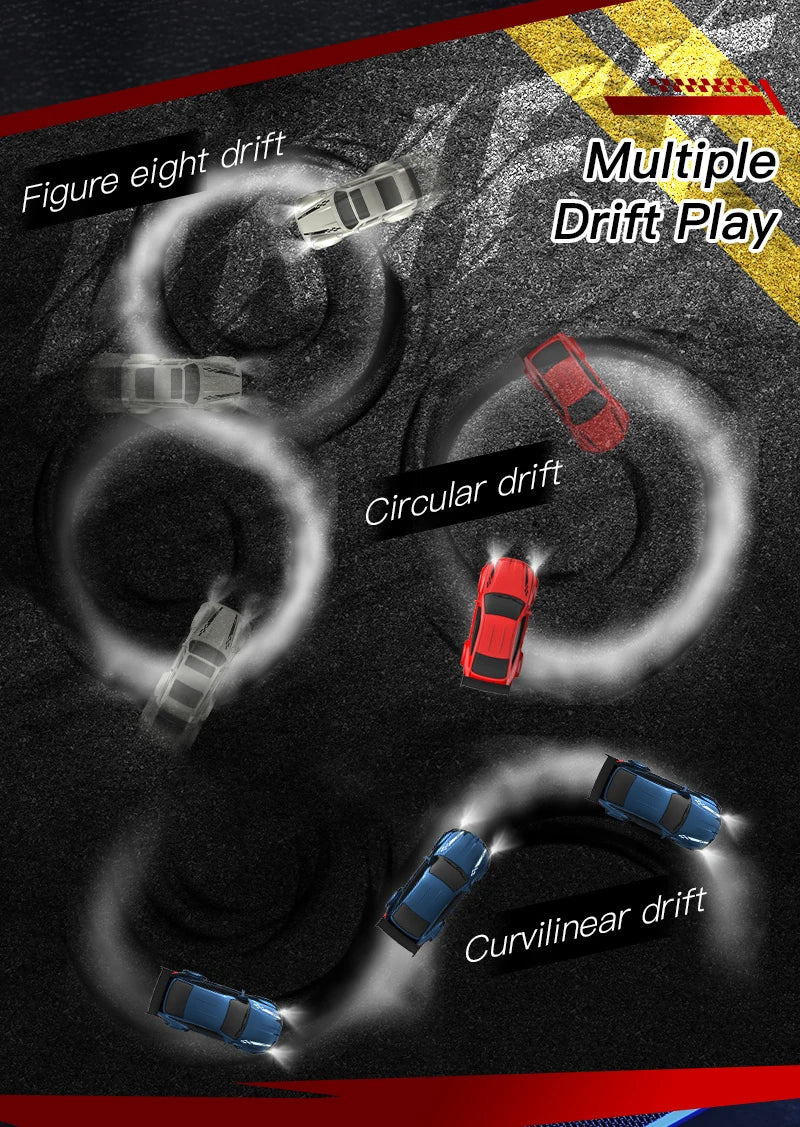 2026 New Kf20 1:64 Drift Rc Car Four-wheel remote-controlled racing car Full proportions Desk Competition Toy Boys Ideal gifts.