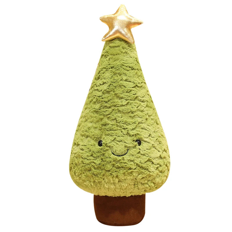 1Pc 29-90CM Simulation Christmas Tree Plush Toys Cute Evergreen Plush Pillow Dolls Wishing Trees Stuffed for Christmas Dress Up