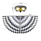 Bird Cosplay Costume Stage Performance Owl Peacock Wings Bird Felt Cape with Mask for Girls Boys Halloween Party Cloak