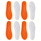 1Pair/2Pairs/4Pairs High Elasticity Latex Sport Insoles Soft Shoe Pads Arch Support Orthotic Insoles Breathable Deodorant Insole