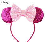 2026 Chic Embroidery Sequin Ears Headband Classical DOT Bow Hairband For Girls Women Party Head Wear Kids DIY Hair Accessories