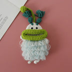 Funny Crochet Keychains Knitting Cute Sausage Mouth Doll Key Holder Knitted Storage Bag Keyrings For Car Keys Wholesale Custom
