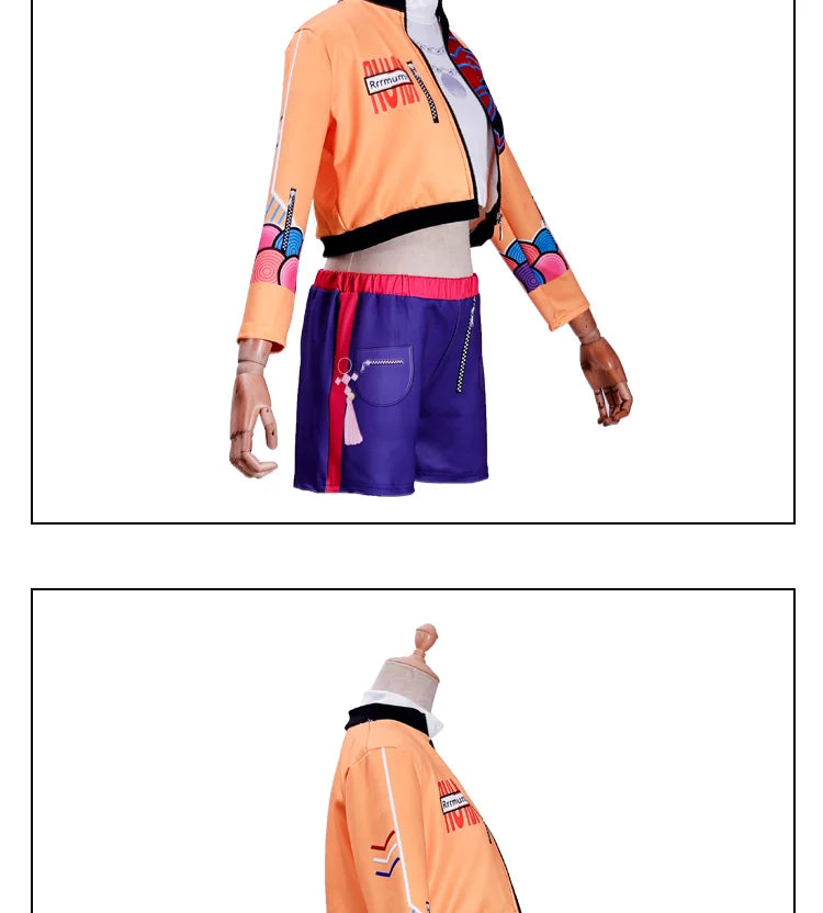 Girls Zoey Cosplay Girl Group Rumi Kids Costume Mira Outfit Favorite Stage Performance Clothes Halloween Animated Movie Dress Up