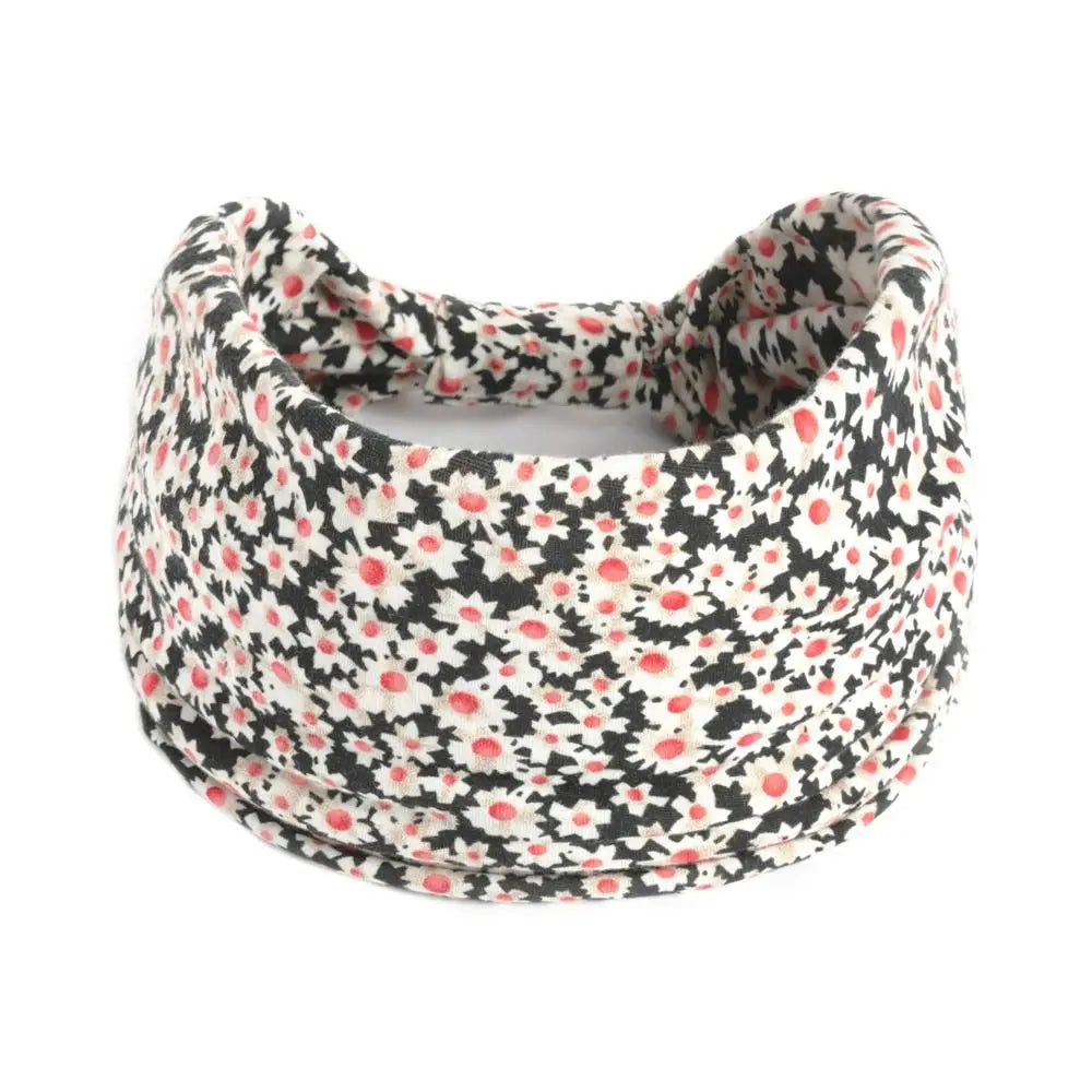 Bohemia Print Wide Headbands New Vintage Elastic Knot Turban Headwrap for Women Girls Soft Print Yoga Bandana Hair Accessories