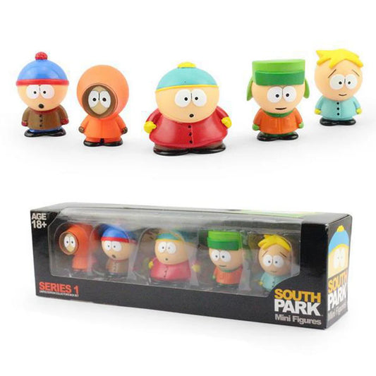 South Park Mini Action Figure Set – 5PCS Cartoon Collectible Toys