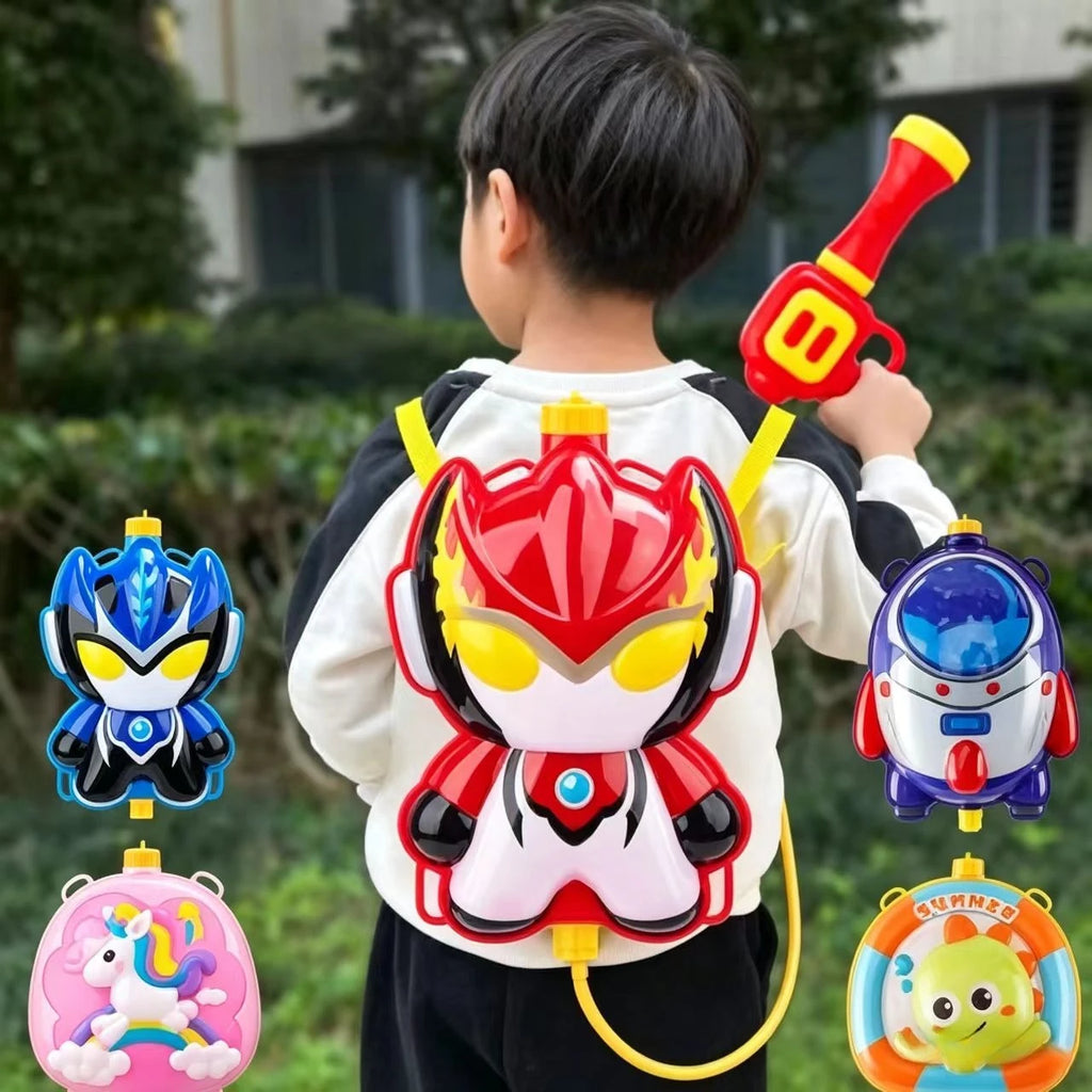 Children Backpack water gun Toys Summer Outdoor Beach Pool Garden Fight Games Kids Water fight Watergun outing toy Gifts