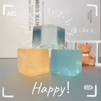 D15Pcs Mini Ice Cube Squishy Toys Release Stress Transparent Small Ice Block Pinch Children Squeezing Stress relieving Toy Gifts