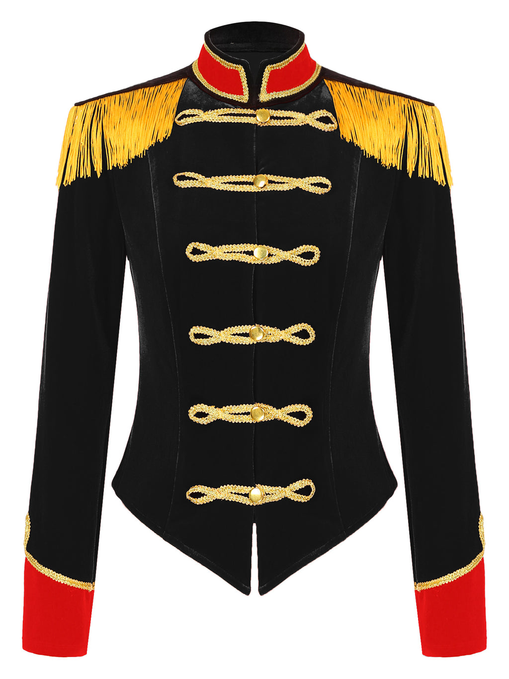Women Circus Ringmaster Costume Showman Majorette Tassel Tailcoat Jacket Halloween Carnival Lion Tamer Cosplay Costumes