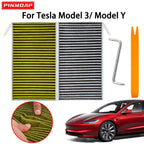 Car Cabin Filter With Activated Carbon Air Conditioning Filter Suitable For Tesla Model 3 Y Automotive Air Filter Bring Tools