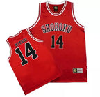 Anime Shohoku School Basketball Team Jersey 1-15 Cosplay Costume Sakuragi Hanamichi Rukawa Jersey Sports Wear Uniform Vest