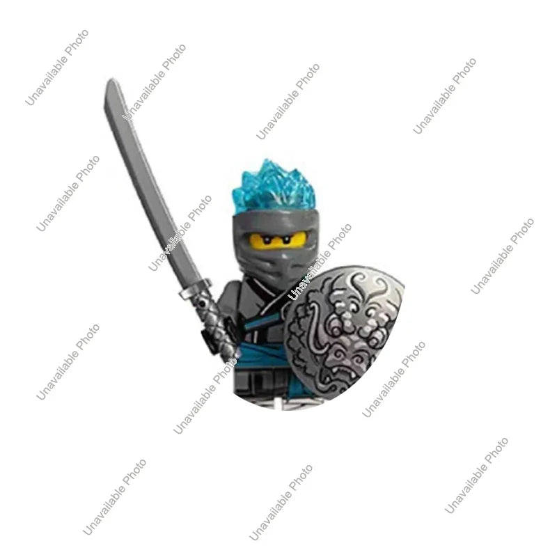 Hot Toys Ninja Figures Garmadon Jay Zane Kai Nya Lloyd Samukai Cole Harumi Ultra Violet Pyro Snake Morro Building Block Kids Toy