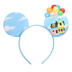 2026 Festival Party Cosplay Mouse Ears Headband 3.3" Ears Glitter Hairband For Boys Girls DIY Cartoon Hair Accessories
