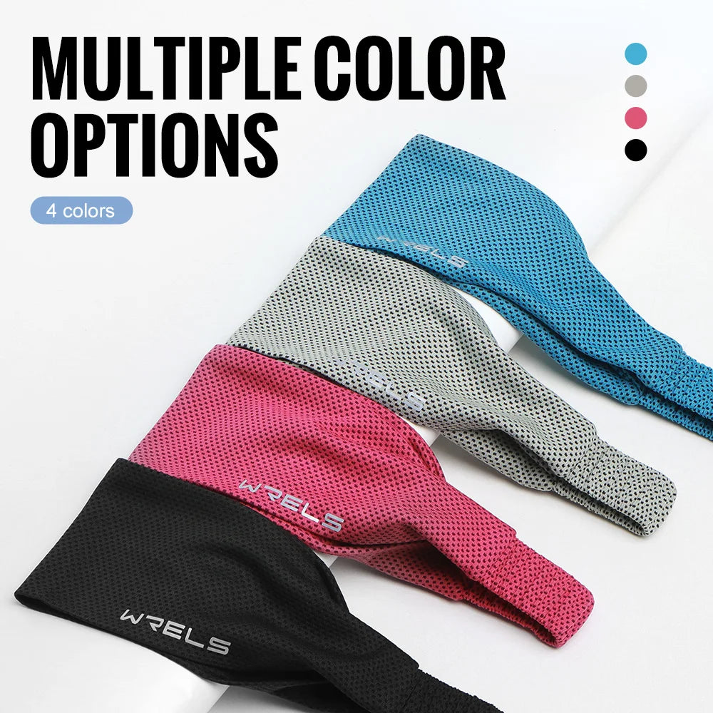 Summer Sport Headband Breathable Fitness Sweatband Non Slip Elastic Tennis Headband Sweat Wicking Lightweight Running Hairband