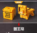 Power Assembling Educational Toys Math Cube Transformation Robot Digits Puzzle Ranger Animals boy toy for Kids