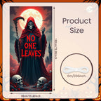 72.83x35.43 Inch Halloween Door Banner Polyester Ghost Hospital Scary Head Scene Decoration Halloween Party Supplies Photography