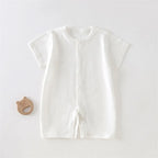 Baby Short Sleeved Jumpsuit Summer Newborn Breathable Mesh Air Conditioning Suit Boys Girls Infant Thin Sleepwear Crawling Suits