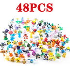 144 Style Pokemon Figure Toys Anime Pikachu Action Figure Model Ornamental Decoration Collect Toys For Children's Christmas Gift