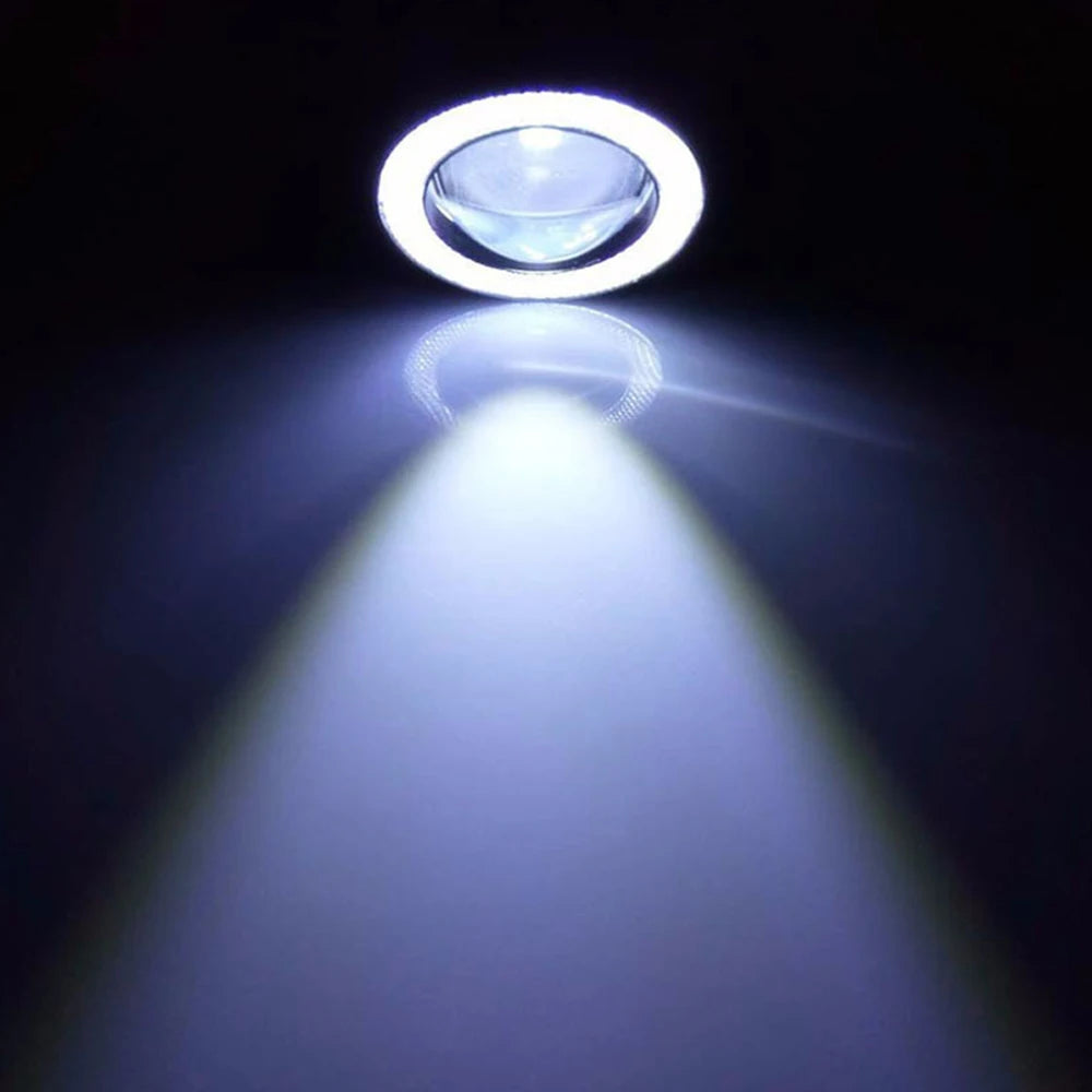 Car COB Auto DRL Led 12V HeadLamps Angel Eyes Fog Lamp Waterproof Headlights Daytime Running DayLight Turn Signal Trunk Led