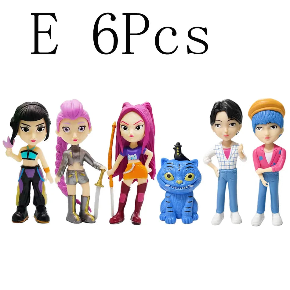 Anime Figure PVC Collectible – Kpop Demon Hunters Mini Figurine Toy