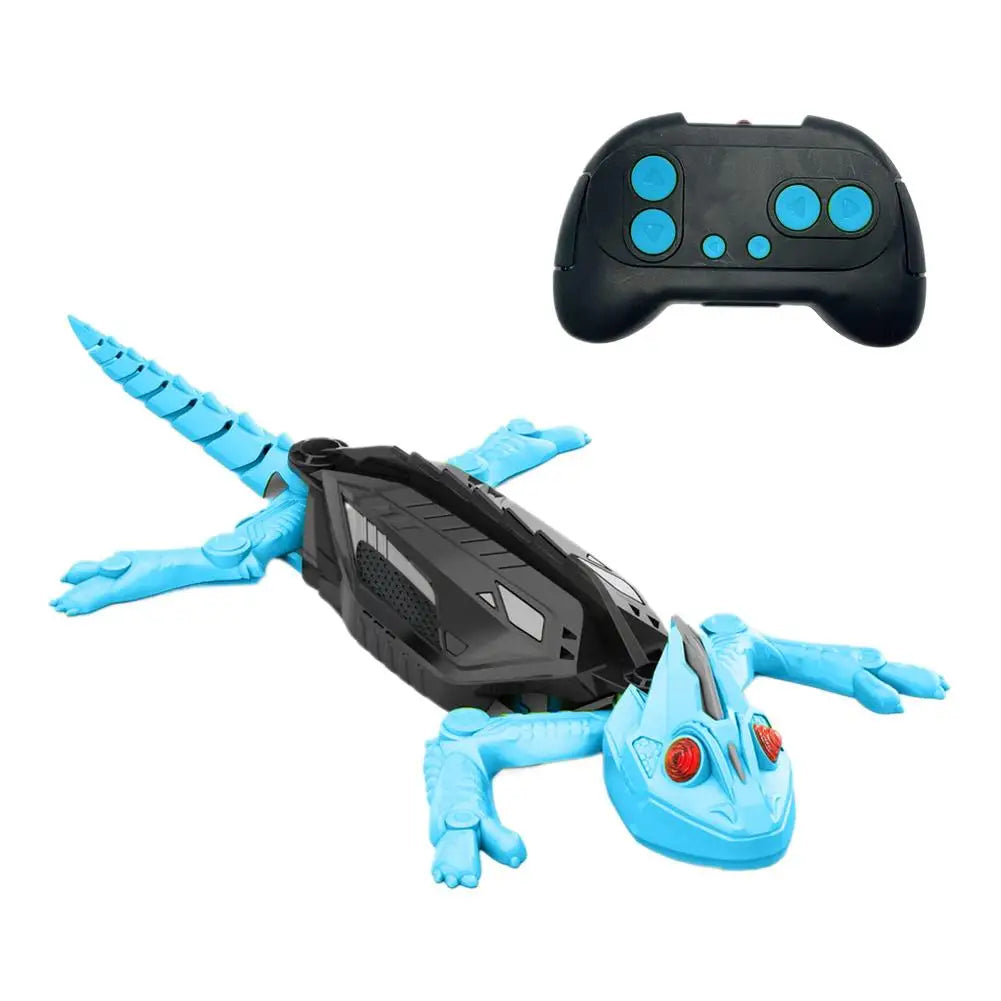 Realistic Biomimetic RC Wall Climbing Lizard Robot Toy, Remote Control Gecko that Climbs Glass & Smooth Walls for Children