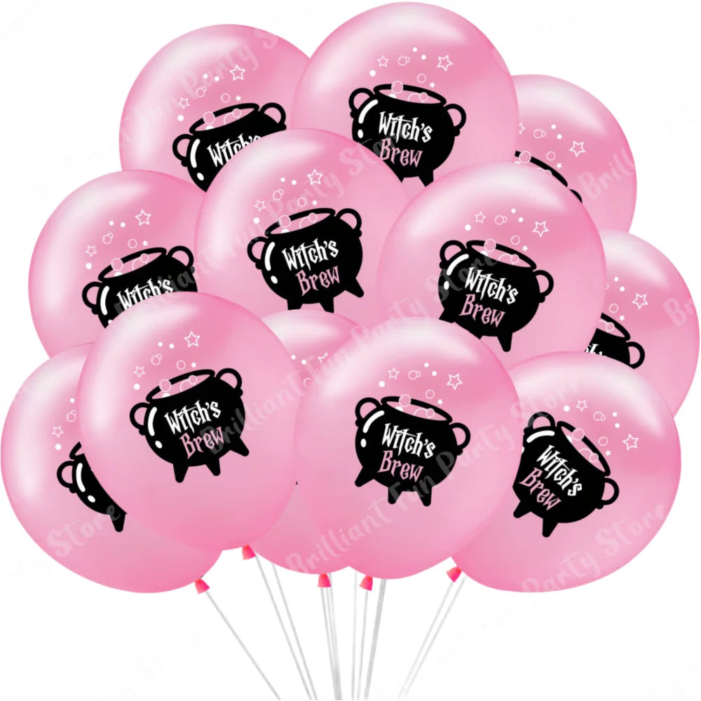 Halloween Balloons 12 Inch Black Orange White Pink Latex Balloon for Halloween Holiday Events Party Favors Supplies Decoration