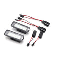 2pcs LED License Number Plate Light Lamp  For VW Passat B6 CC Eos Golf 4 5 6 7 MK7 Polo Superb Seat Leon Altea Car Lamp