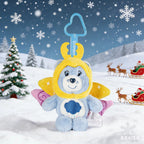 New Genuine Carebears Plush Rabbit Hat Keychain Rainbow Bear Doll Pendant School Bag Ornament Gift