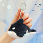 Plush Key Chains Bag Hanging Pendant Car Key Ring Mini Rabbit Hair Bow Bag Strap Cute Bunny Couple Keychain