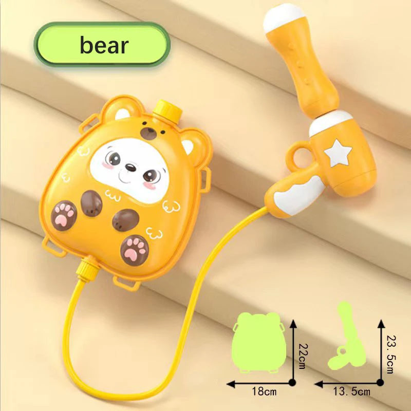 Cartoon Water Guns Toy Summer Kids Outdoor Beach Backpack Water Guns Toy Children's Interaction Water Fight Game Toys Water Guns