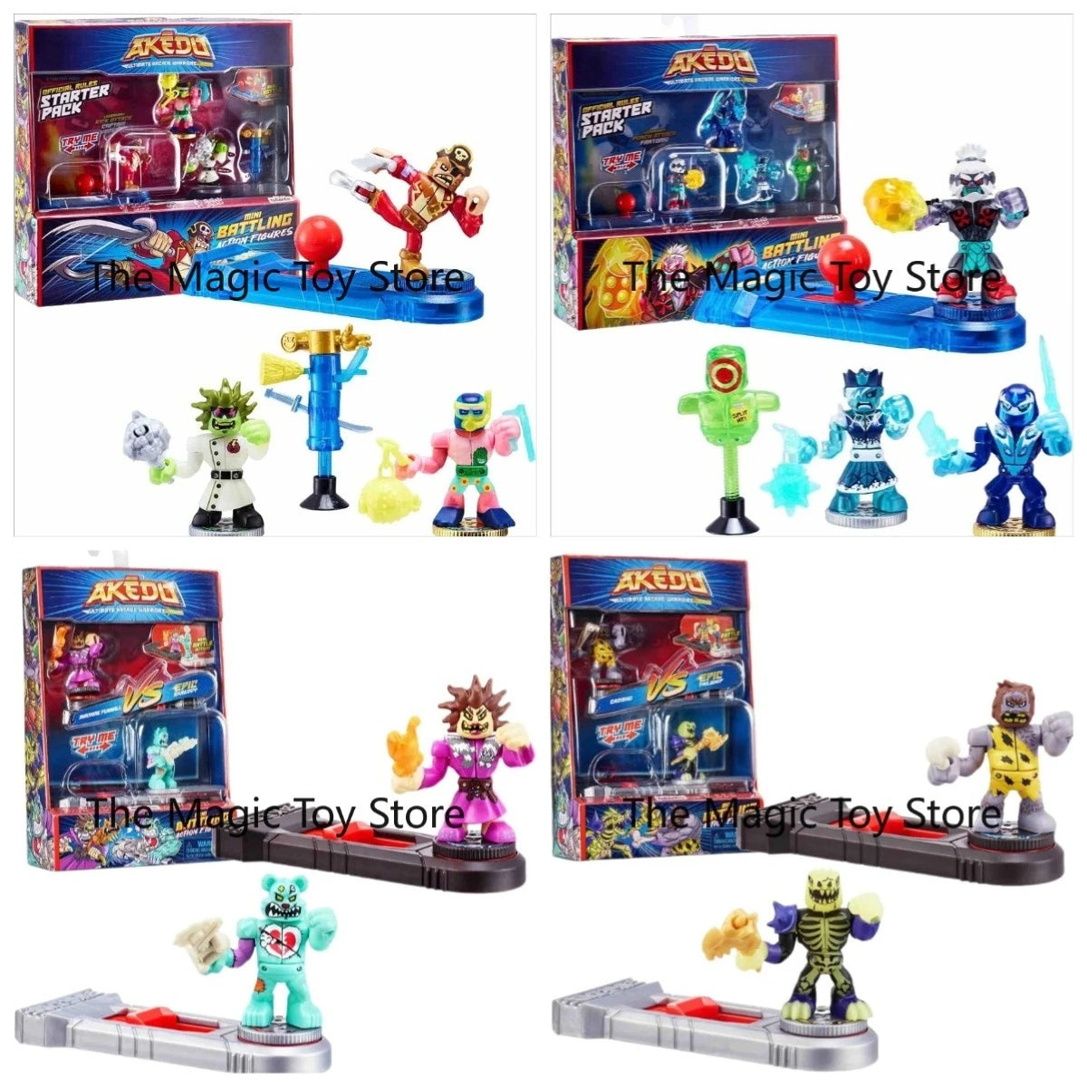 Original Akedo Ultimate Arcade Battling Mini Figure Doll, Collectible Model Toy, Perfect Birthday Present