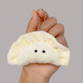 Soft Plush Dumpling Keychain Cute Food Bag Charm