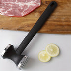 Heavy Duty Kitchen Meat Tenderizer Hammer with Rubber Grip, Stainless Steel Head for Effortless Pounding and Tenderizing