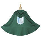 Men Women Attack on Titan Cloak Kids Cosplay shingeki no kyojin Cloak Shingeki No Kyojin Survey Corps Cloak Cape Green Shawl